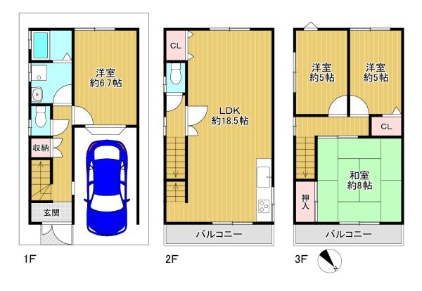 東大阪市御厨栄町2丁目　中古戸建
