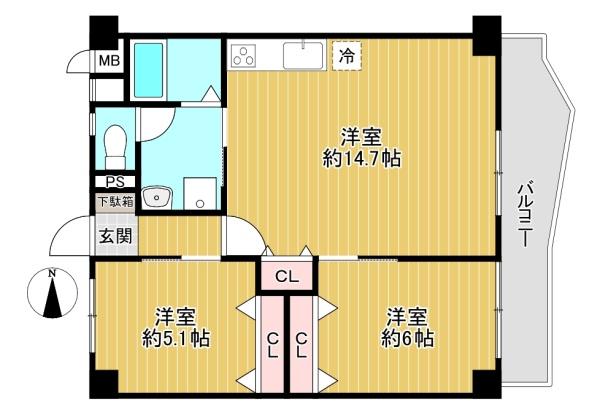 若江岩田パークマンション　B棟