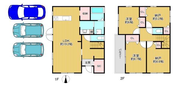 プロスピリティー善根寺町2号地　新築戸建