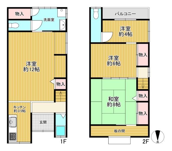 東大阪市新上小阪の中古一戸建て