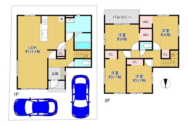 東大阪市元町2丁目1期3号地　新築戸建