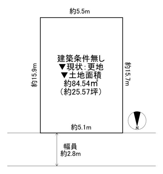 東大阪市本町　A号地　土地