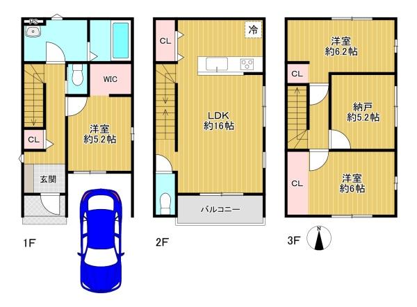 東大阪南上小阪1期1号地　新築戸建