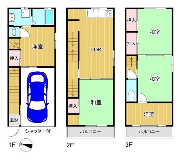 東大阪市稲田上町１丁目の中古一戸建て