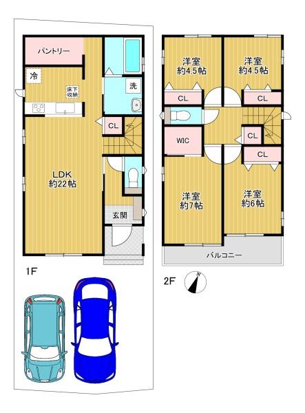 東大阪市西上小阪　A号棟　新築戸建
