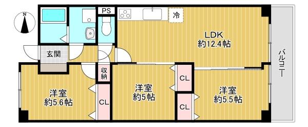 八戸ノ里第３ガーデンハイツＡ棟