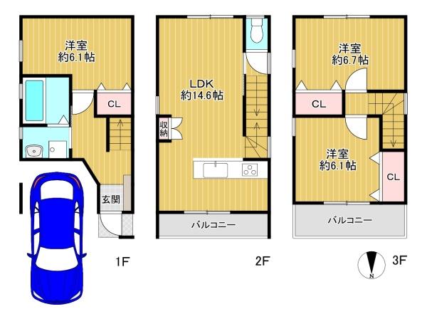 八尾市八尾木北5丁目　新築戸建