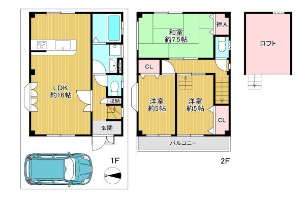 東大阪市南上小阪の中古一戸建て