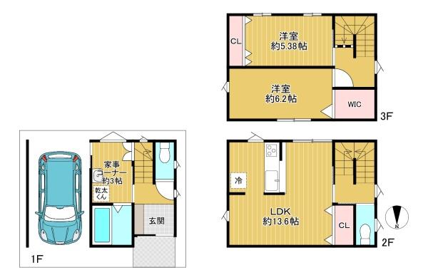 東大阪市御厨東2丁目　新築戸建