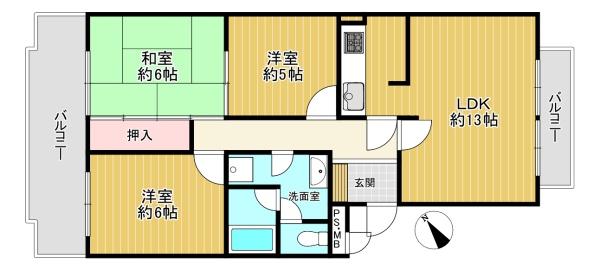 朝日プラザ生駒西２番館Ｄ棟