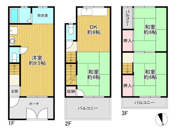 東大阪市上小阪３丁目の中古一戸建て