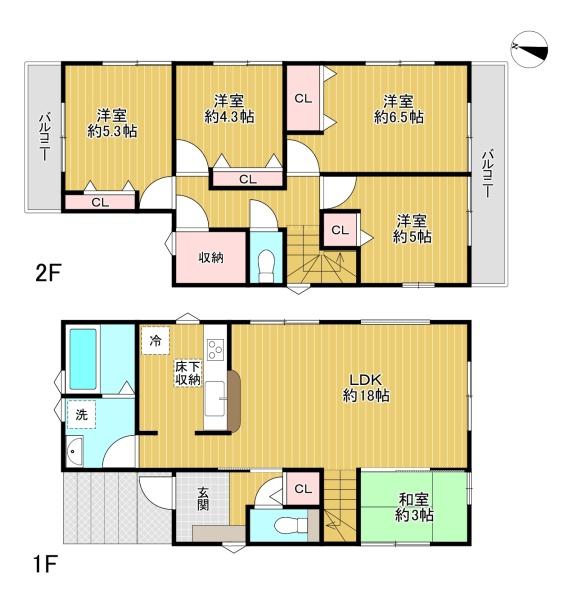 八王子市丸山町の中古一戸建て(間取り)