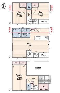 八王子市子安町1丁目　2号棟