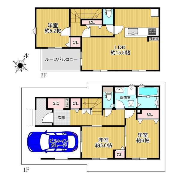 八王子散田町5丁目25-1期　2号棟