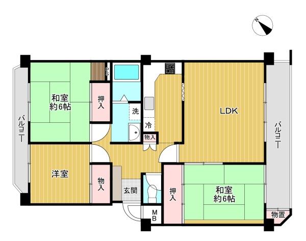 京王めじろ台マンションD棟