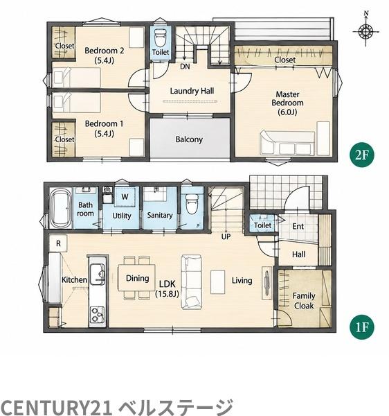 JR内房線　木更津市高柳　新築戸建1号棟
