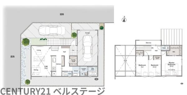 JR内房線　木更津市金田東3丁目　新築戸建1号棟