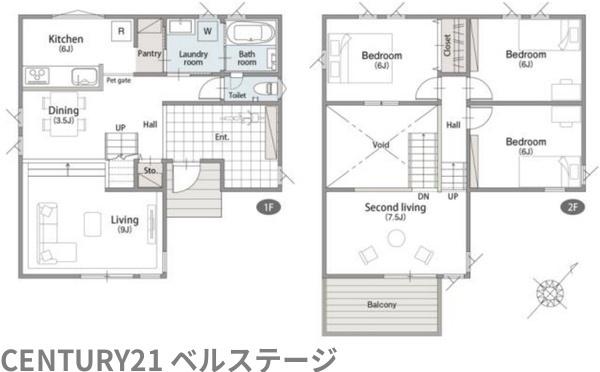 JR内房線　木更津市金田西　新築戸建1号棟