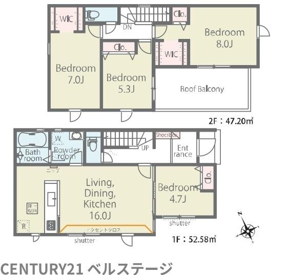 JR内房線　君津市外箕輪3丁目　新築戸建2号棟