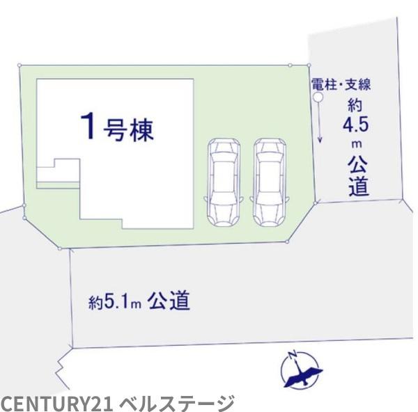 JR内房線　木更津市祇園2丁目　新築戸建1号棟