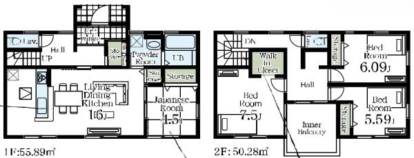 JR内房線　市原市今津朝山　新築戸建2号棟