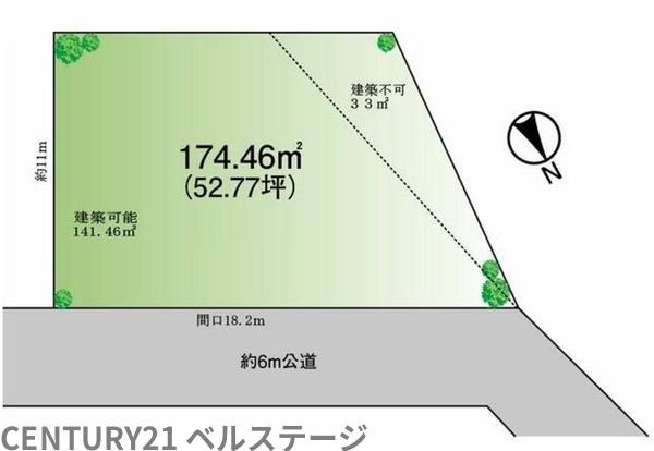 JR内房線　市原市青葉台2丁目　売土地