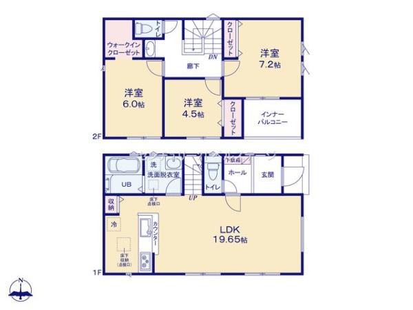 JR内房線　市原市青葉台７丁目　新築戸建　１号棟