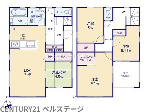 JR内房線　木更津市岩根4丁目　新築戸建　19号棟
