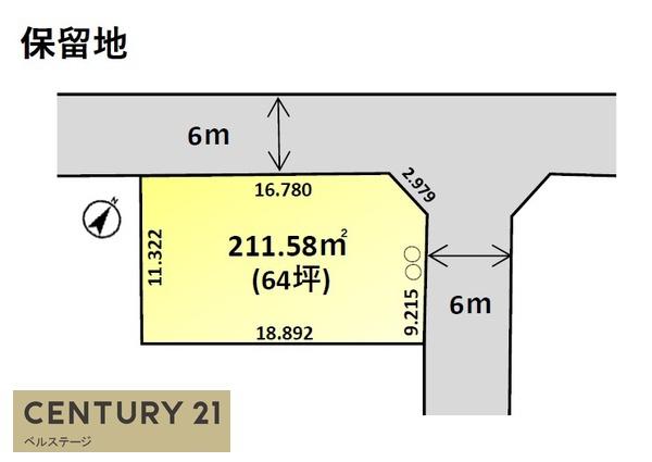 JR内房線　木更津市金田西57街区1-2画地　売土地