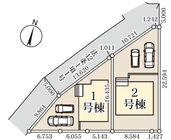 JR内房線　木更津市吾妻　新築戸建2号棟