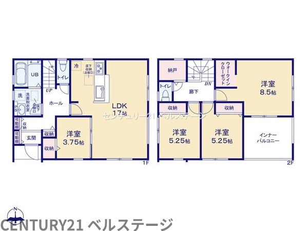 JR内房線　市原市今津朝山　新築戸建2号棟