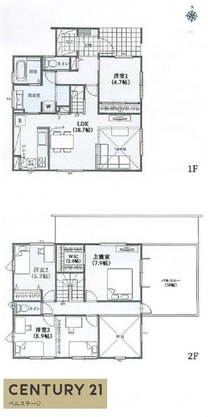 JR内房線　木更津市羽鳥野5丁目　新築戸建2号棟