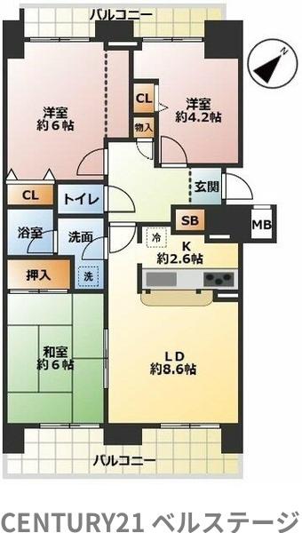 JR内房線　ガーデンコート姉ヶ崎参番館　中古マンション