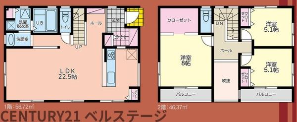 木更津市港南台３丁目の中古一戸建て