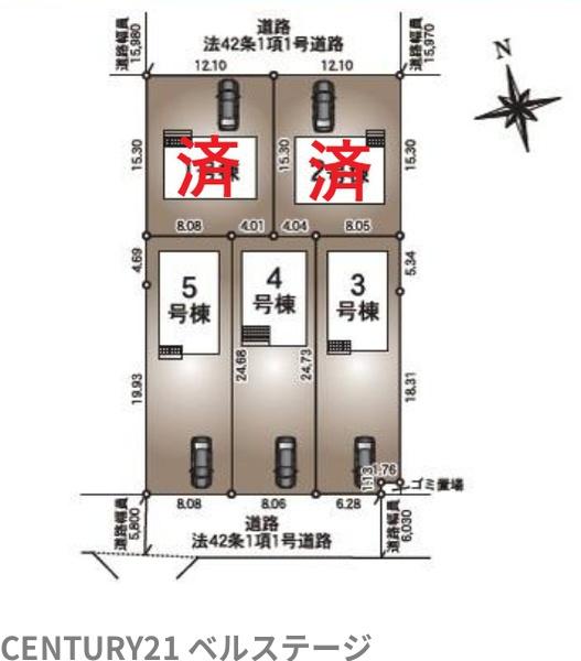JR内房線　袖ケ浦市蔵波台5丁目　新築戸建3号棟