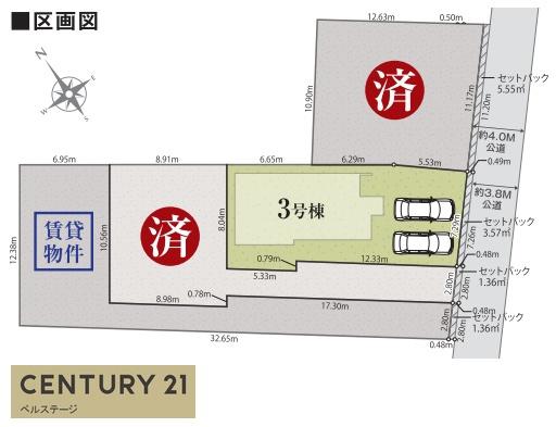 JR内房線　市原市今津朝山　新築戸建3号棟