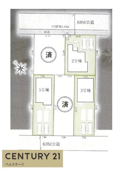 JR内房線　木更津市中島　新築戸建3号棟
