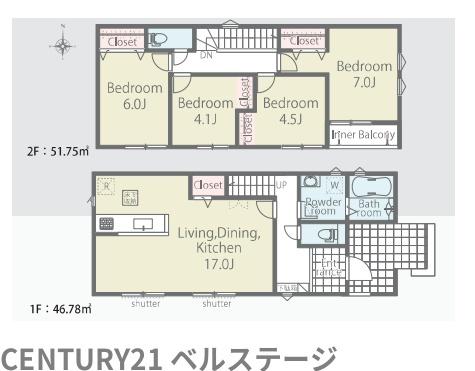 JR内房線　君津市人見3丁目　新築戸建7号棟