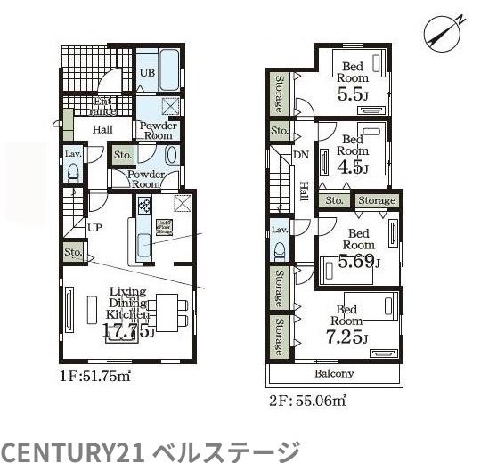 JR内房線　袖ケ浦市蔵波台1丁目　新築戸建2号棟