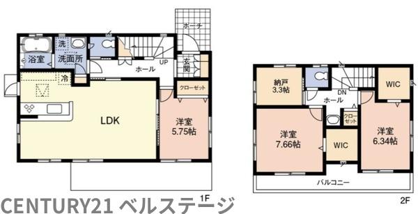 木更津市羽鳥野2丁目の中古一戸建て(間取り)