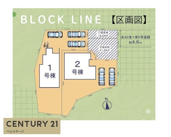 JR内房線 市原市松ケ島 新築戸建2号棟(区画図)