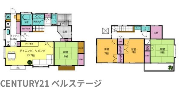 市原市泉台4丁目の中古一戸建て(間取り)