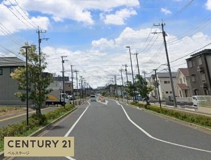 袖ケ浦市袖ケ浦駅前2丁目の土地(前面道路含む現地写真)