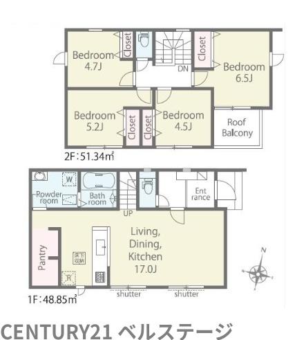 JR内房線　袖ケ浦市今井1丁目　新築戸建3号棟