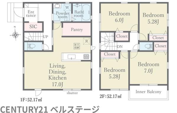 JR内房線　木更津市高柳　新築戸建14号棟