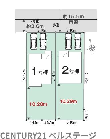 JR内房線　袖ケ浦市蔵波台5丁目　新築戸建2号棟