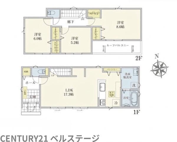 JR内房線　木更津市万石　新築戸建1号棟