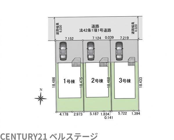 JR内房線　木更津市請西3丁目　新築戸建3号棟