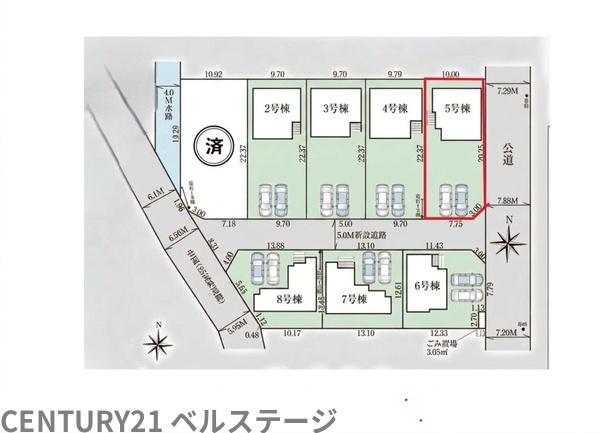 JR内房線　木更津市牛込　新築戸建5号棟