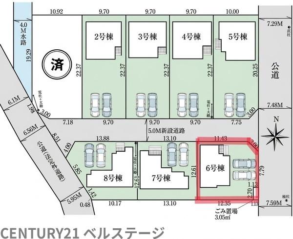 JR内房線　木更津市牛込　新築戸建6号棟
